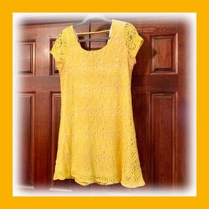 Socialite Layered Yellow Dress